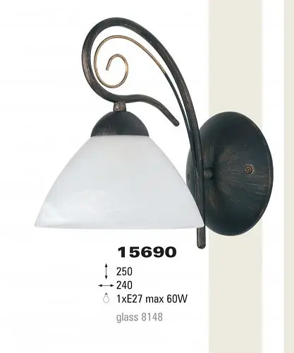 Світильник настінний (бра) ALFA INCA 15690 - фото 1