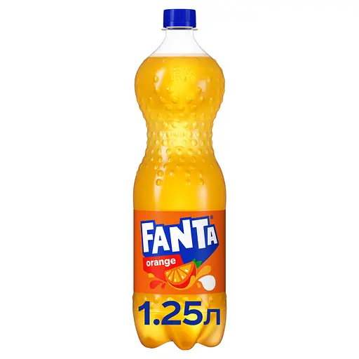 Напиток безалкогольный Fanta с апельсиновым соком сильногазированный 1.25 л - фото 2