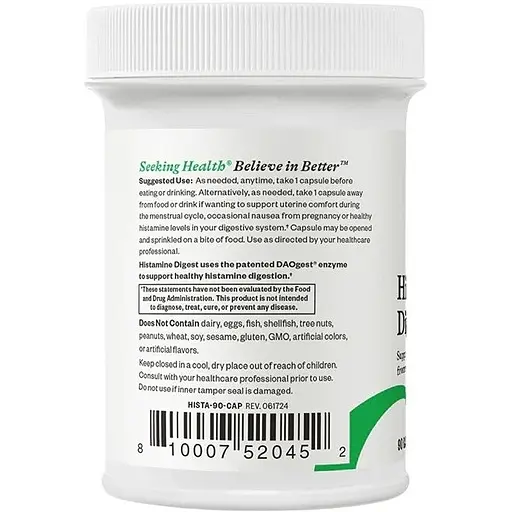 Поддержка переваривания гистамина Seeking Health Histamine Digest 90 капсул - фото 3