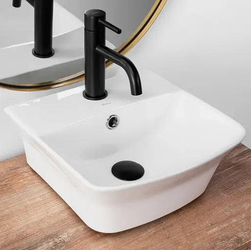 Умивальник Rea Selma накладний білий REA-U9667, Білий - фото 2