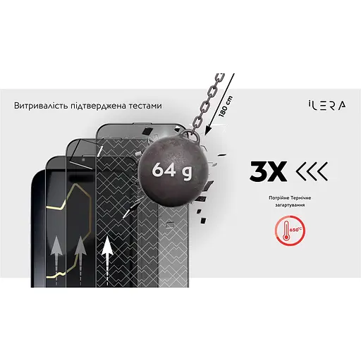 Захисне скло iLera DeLuxe Incognito Glass для Apple iPhone 17 Pro (ILInDL17Pr) [144428] - фото 8