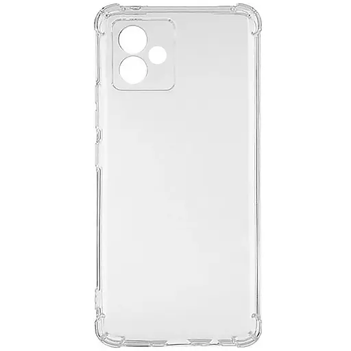 TPU чехол GETMAN Ease logo усиленные углы Full Camera для Motorola Moto G14 Бесцветный (прозрачный) - фото 4