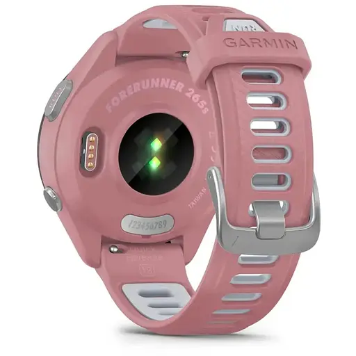 Смарт-часы Garmin Forerunner 265S с розовым силиконовым ремешком - фото 3