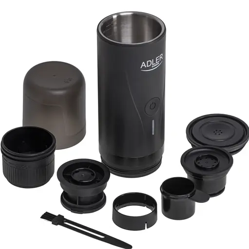 Портативная кофеварка Adler AD 4400 аккумулятор 7500 мАч давление 20 бар питание от USB для молотого кофе и капсул Nespresso - фото 5