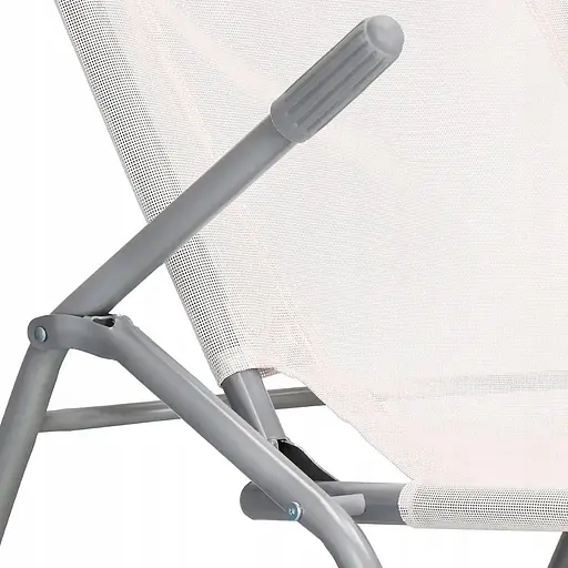 Крісло-шезлонг Jumi розкладний кремовий - фото 6