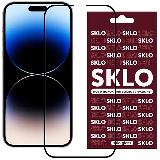 Захисне скло SKLO 3D для Apple iPhone 15 Pro 6.1 Чорний