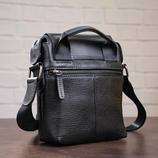 Сумка кожаная мужская SHVIGEL 19х23х6 см sum0012323 - фото 8