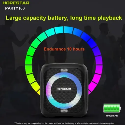 Портативна Bluetooth-колонка Hopestar Party 100 Камуфляжно-зелений - фото 3