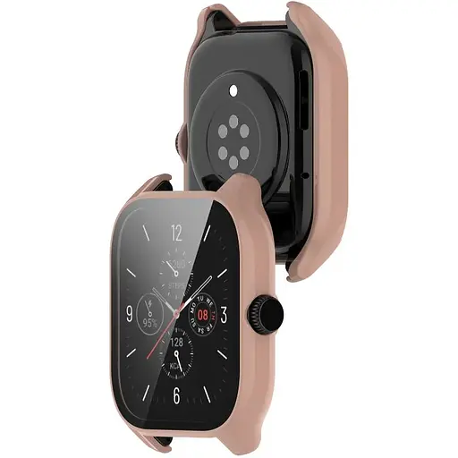 Чехол-накладка DK Пластик Gloss Glass Full Cover для Xiaomi Amazfit GTS 4 (pink) - фото 2