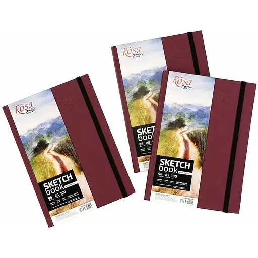 Блокнот A5 Rosa Studio (14.8х21см) 100г/м2, 96л бордо - фото 4