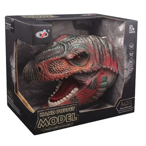 Іграшка на руку Dino Toys Тиранозавр червоно-сірий 642 (Q9899-642) - фото 1