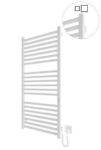 Электрический полотенцесушитель HF London 1170x530 white matte 6.1.0104.06.WM, Белый матовый, универсальное (коннектор), Электронный - фото 1