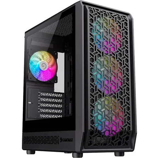 Корпус GameMax Forge COC, чорний, без БП, Midi Tower, Micro ATX / Mini ITX, Type-C / USB 3.0 / USB 2.0, макс. CPU - 155 мм / VGA - - фото 1