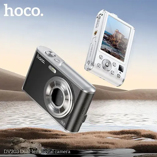 Фотоапарат Hoco DV203 Dual-Lens Digital Camera White (637657) [153430] - фото 5