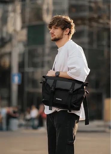 Мужская сумка Sambag DART Черная 33 х 24 х 10 см (51311301m) - фото 1