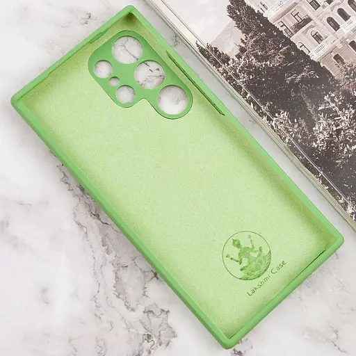 Чохол Lakshmi Silicone Cover Full Camera (AAA) with Logo для Samsung Galaxy S24 Ultra М'ятний / Mint - фото 2