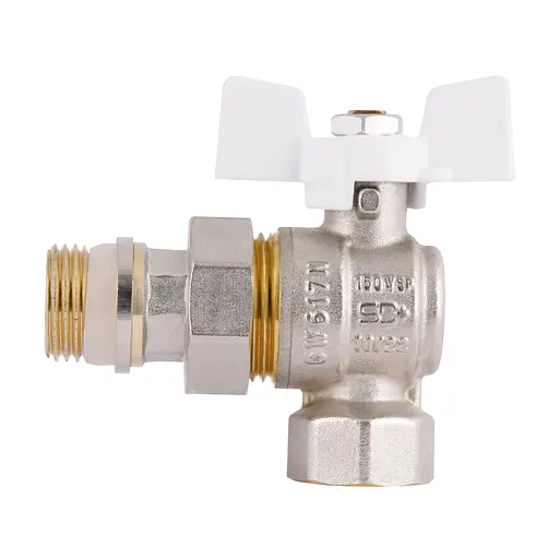 Кран кульовий з американкою SD з антипротіканням кутовий 1/2"зв PN40 SD901NW15PN40 - фото 3