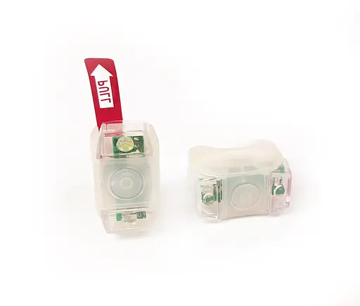 Мигалка LED біле та червоне світло силіконовий білий корпус (G0000620) - фото 2