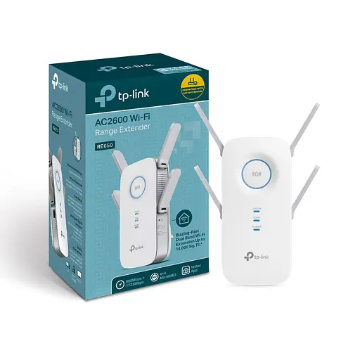 Підсилювач Wi-Fi сигналу, розширювач покриття TP-LINK RE-650 AC-2600, 1хGE, LAN - фото 3