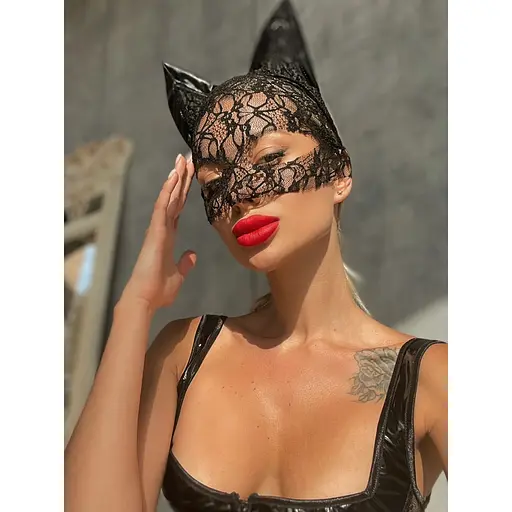 Мереживна маска D&A Кішка - фото 6