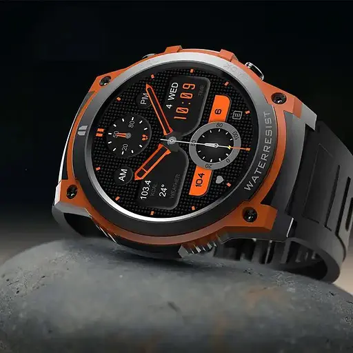 Розумний смарт-годинник Smart Watch DM55 AMOLED Full HD з Bluetooth-дзвінками та 20+ спортивними режимами Помаранчевий - фото 10