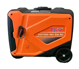 Інверторний двопаливний генератор (газ/бензин) Zeko ZK9700S-INV-ЕW-NG (6.5/7.0 кВт) з Електростартером та пультом 