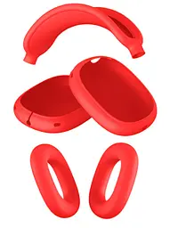 Чохол-накладка DK для Apple AirPods Max 1/2 | Silicone Candy Friendly 3в1 (red) - мініатюра 2