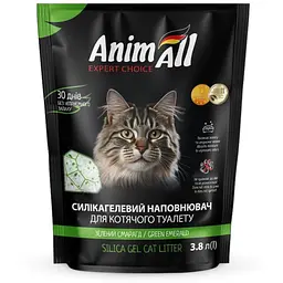 Силікагелевий наповнювач AnimAll Кристалі смарагду для котів 3.8 л 1.6 кг