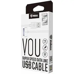 Кабель Inkax CK-13 iPhone4 cable 1m White - мініатюра 2