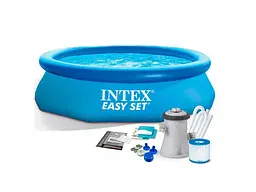 Басейн надувний INTEX Сімейний 305х76см блакитний 3853л сімейний 28122 220-240V