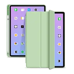 Чохол-книжка BeCover Tri Fold Soft TPU з кріпленням Apple Pencil для Apple iPad Air 4/5 2020/2022 10.9" Green (711107) - мініатюра 3