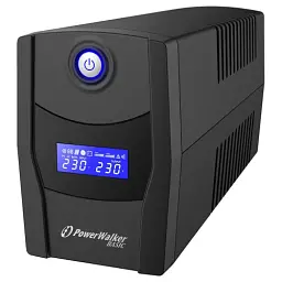 Джерело безперебійного живлення PowerWalker Basic VI 600 STL, 600 VA, Black, 360 W, 2xSchuko, USB, RJ-45, LCD, 96 x 286 x 138 мм, 4.3 кг (10121072)