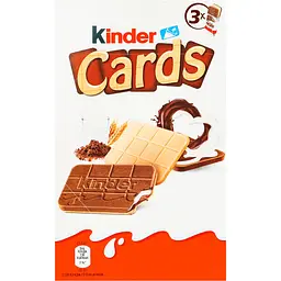 Набір вафлі kinder cards з молочною і какао начинкою 3 x 25.6 г - мініатюра 2