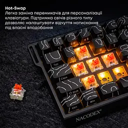 Клавіатура Ajazz NK68 V2 Red Switch (NK68-V2-R-PWB) - мініатюра 10