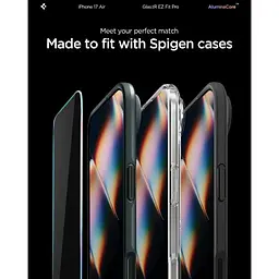 Скло захисне Spigen Glas.tR EZ Fit Pro HD iPhone 17 Air (AGL09870) - мініатюра 8