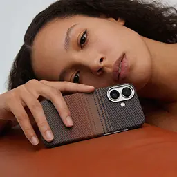 Защитный чехол для Apple iPhone 17, BlackIcon Kevlar MagCase, кевларовый, разноцветный, панель, накладка с поддержкой MagSafe, противоударный, защита всего корпуса, усиленные углы, совместим с беспроводной зарядкой, ArmorStandart (ARM90153) - мініатюра 9