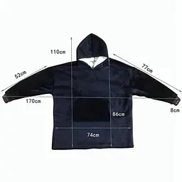 Толстовка-плед з капюшоном Huggle Hoodie двостороння - мініатюра 3