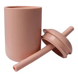 Поїльник-непроливайка oldbro 175 мл із трубочкою Pink - мініатюра 2