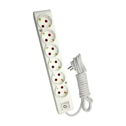 Мережевий подовжувач TECCO 3м 6 постів white (8681277842948)