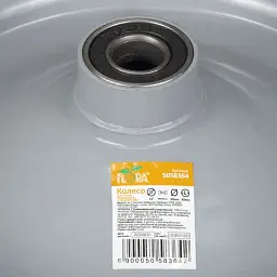 Колесо для тачки Flora безкамерне поліуретанове 14" (3.50-8) 370x80 мм вісь Ø16 мм довжина 90 мм (5058364) - мініатюра 4
