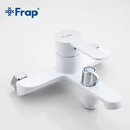 Змішувач для ванни Frap F3241 білий/хром - мініатюра 5