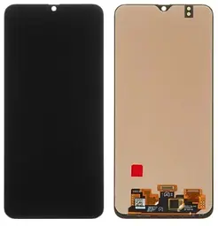 Дисплей Samsung M215 Galaxy M21, M305 Galaxy M30, M307 Galaxy M30s, M315 Galaxy M31, чорний, без рамки, ., з широким ободком, (OLED)