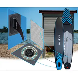 Надувна SUP дошка THUNDER Steel 365 см із веслом Blue - мініатюра 11