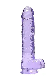 Фалоімітатор - Realrock Dildo 9" Purple - мініатюра 6