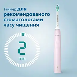 Електрична звукова зубна щітка Philips 3100 series (HX3671/11) - мініатюра 7