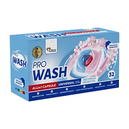 Капсули для прання Pro Wash All in 1 Universal Весняна свіжість 32 шт. (4262396144683)