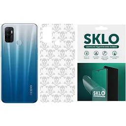 Захисна плівка SKLO Back (тил) Transp. для Oppo A5 (2020) / Oppo A9 (2020) Прозорий / Черепи