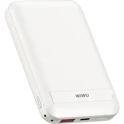 Зовнішній акумулятор WiWU Snap Cube Magnetic Wireless Charger 10000mAh White (6973218947020) [104333] - мініатюра 2