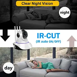 Відеоняня UKC-1354, WiFi Smart Camera 2MP, бездротова IP камера з мікрофоном, підключення до телефону - мініатюра 3