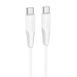 Дата кабель Borofone BX119 New Type-C to Type-C 60W (1m) White
